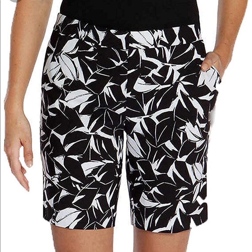 Mario Serrani Italy Bermuda Shorts Black w White